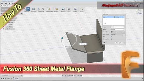 how to bend sheet metal in fusion 360|fusion 360 flange sheet metal.